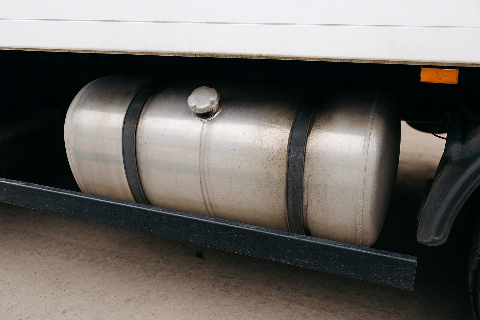 Depósito de combustible con alarma sonora instalada