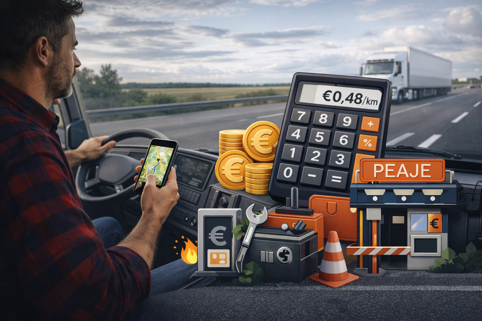 Mapa y control de costes de flota